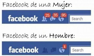 facebook de mujer VS facebook de hombre