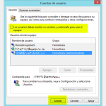 Cuentas de usuario de Windows 8 sin contraseña