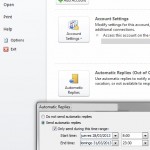 Fuera de la oficina outlook 2010
