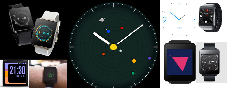 android wear watchfaces